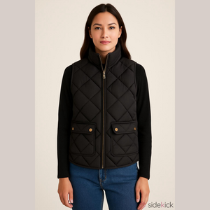 J Crew Puffer Vest, Black, Down Filled, Size XS, Preowned